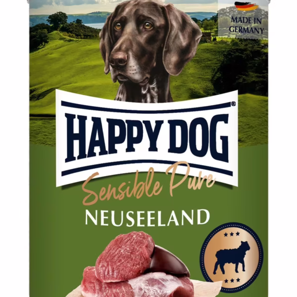 کنسرو هپی داگ نوارزلند – ۲۰۰ گرم | غذای تر سگ با بره، بدون غلات