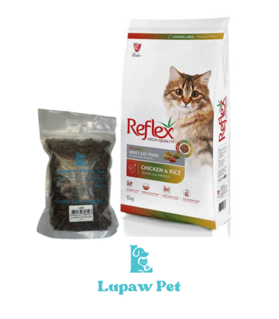 غذای خشک گربه بالغ رفلکس مولتی کالر ۱ کیلو | طعم مرغ و برنج