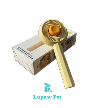 برس‌کشی گربه/سگ با برس دکمه‌دار مدل همبرگری