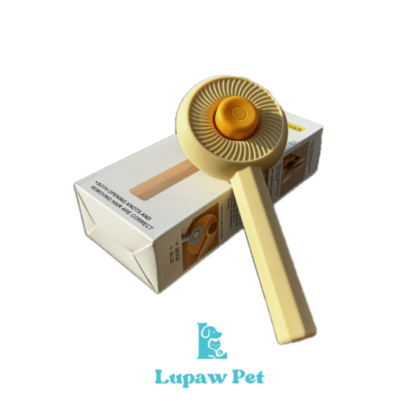 برس‌کشی گربه/سگ با برس دکمه‌دار مدل همبرگری