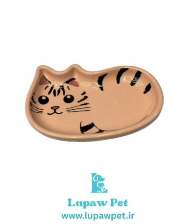 ظرف غذا و کنسرو سرامیکی سگ و گربه مدل پیشی