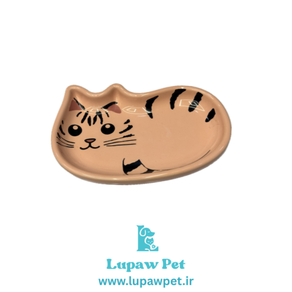 ظرف غذا و کنسرو سرامیکی سگ و گربه مدل پیشی